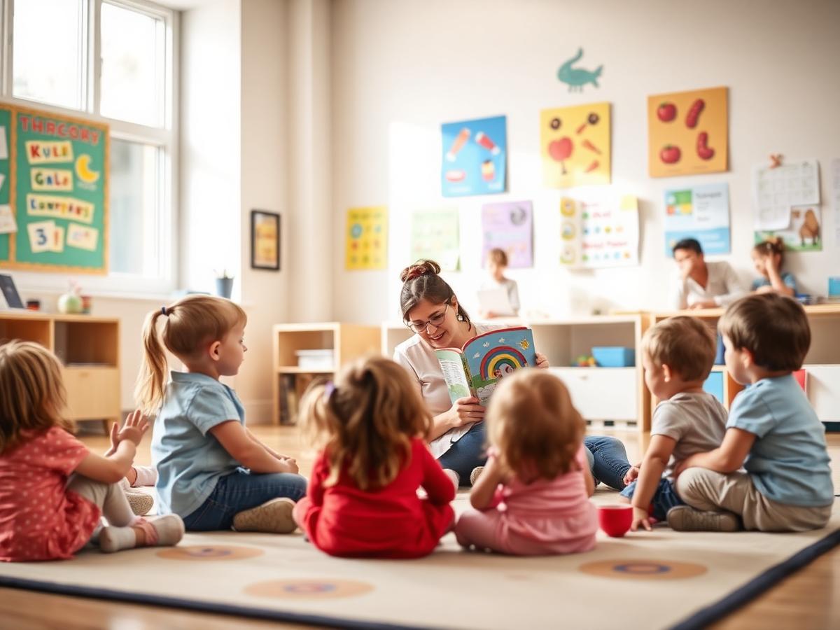 Story time at the Academy of Preschool Learning